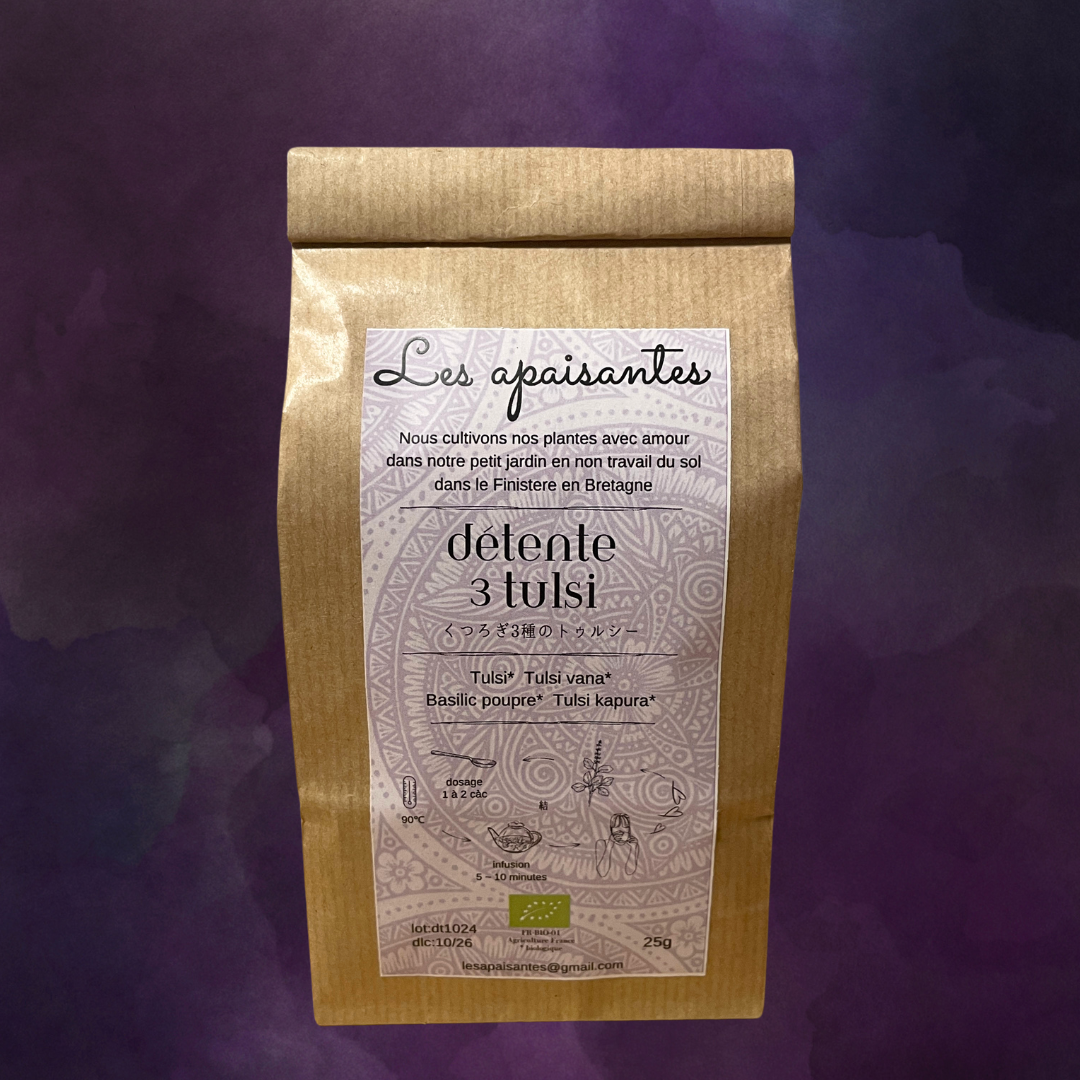 -Organic herbal blend- Détente 3 Tulsi