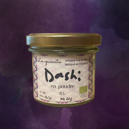 Bocal de dashi en poudre – bouillon japonais végétalien, fait main en France