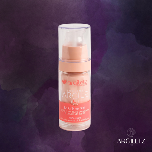 - 高品質フレンチクレイ ARGILETZ -  Crème de nuit à l’argile rose ピンククレイのナイトクリーム